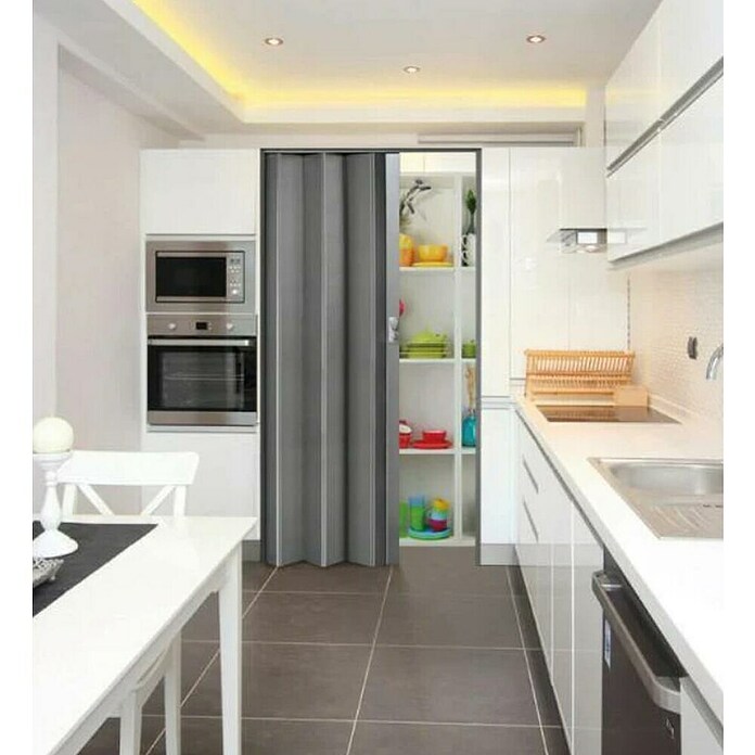 Grosfillex Puerta plegable Spacy Aluminio (Aluminio, 84 x 205 cm)