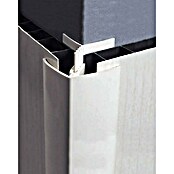 Grosfillex Perfil de esquina carbono (Antracita, 2,6 m x 11 mm x 20 mm)