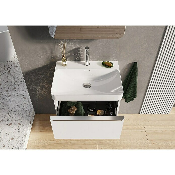 Riva Beauty 2.0 Einbauwaschbecken (61 x 46,4 cm, Weiß) | BAUHAUS