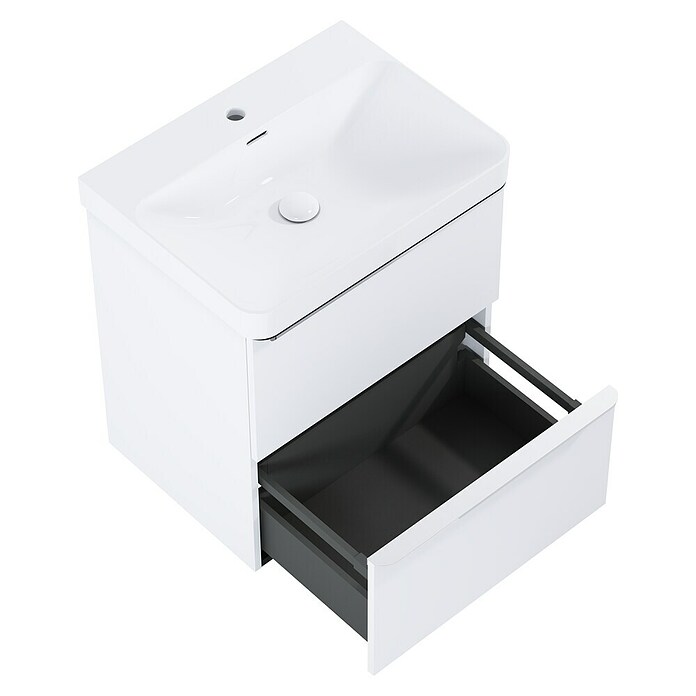 Riva Beauty 2.0 Waschtischunterschrank (B x T x H: 58,5 x 43,7 x 63,5 cm, Weiß Matt) | BAUHAUS