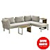 Sunfun Solo Conjunto de muebles chaise lounge + mesa auxiliar + respaldo 