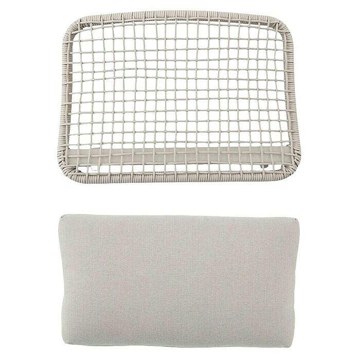 Sunfun Solo Rope Módulo de conjunto de respaldo con cojín (Aluminio, Gris claro) | BAUHAUS