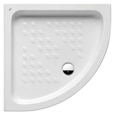 Roca  Plato de ducha cuarto de círculo porcelánico Italia