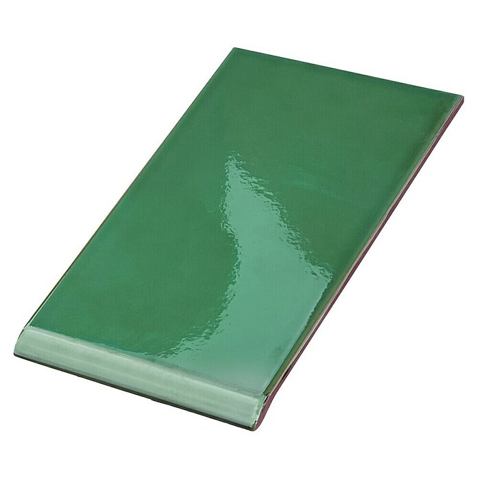 Baldosa decorativa vierteaguas (28 x 14 cm, Verde oscuro)