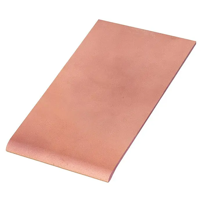 Cenefa para baldosas Vierteaguas - 14 x 28 cm, Tabaco, Brillante - Primer plano de una esterilla de yoga rosa, que brinda comodidad y apoyo para tu práctica de yoga. Ideal para varios ejercicios.