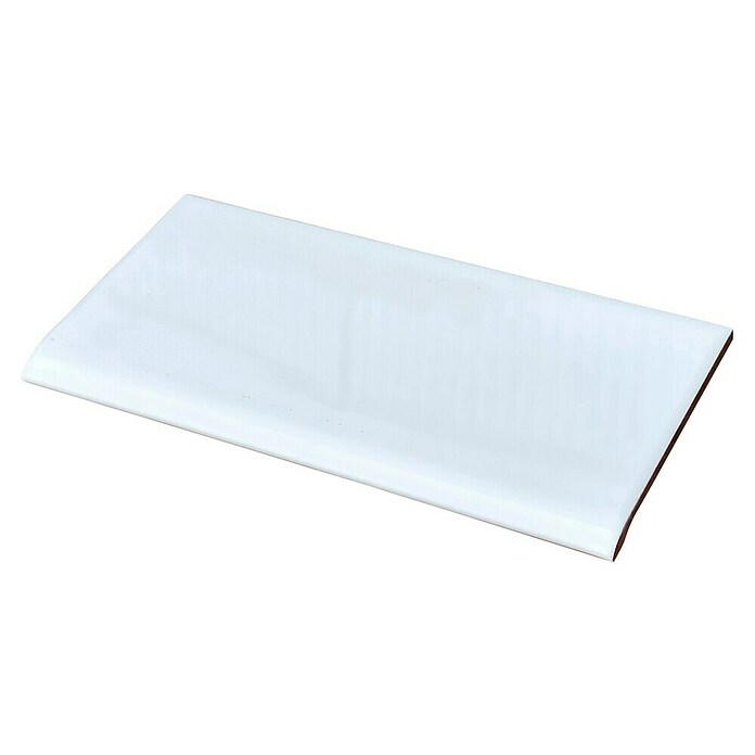 Baldosa decorativa Vierteaguas (28 x 14 cm, Blanco)