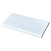 Baldosa decorativa Vierteaguas (28 x 14 cm, Blanco)