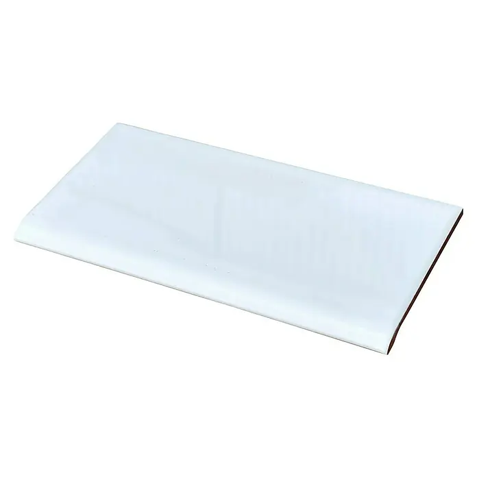 Alféizar de ventana Vierteaguas - 14 x 28 cm, Blanco - Tabla de cortar de plástico brillante para la preparación de alimentos, ideal para cocina y gastronomía.