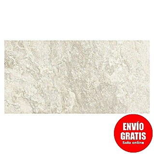 Pavimento porcelánico Bali (37 x 75,5 cm, Marfil, Mate)