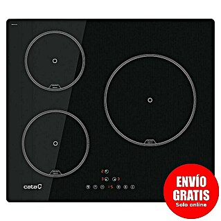Cata Placa de inducción IB 6403E2 BK (Número de fogones de inducción: 3 ud., Vidrio)