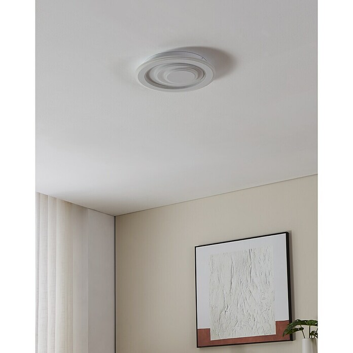 Eglo Plafón LED redondo Palagiano 1 (14 W, Blanco, Blanco cálido, 2.100 lm) | BAUHAUS