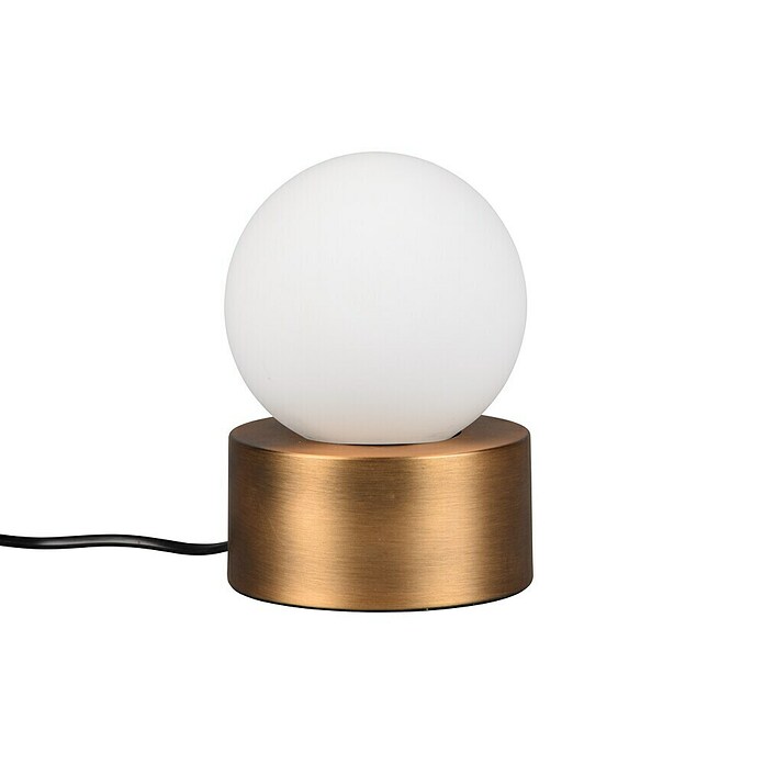 Trio Lighting Lámpara de sobremesa redonda Countess (25 W, Ø x Al: 12 x 17 cm, Bronce, E14) | BAUHAUS