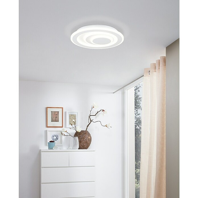 Eglo Plafón LED redondo Palagiano 1 (14 W, Blanco, Blanco cálido, 2.100 lm) | BAUHAUS