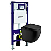 Set WC suspendido UP320 (Volumen de descarga ajustable, Negro, 2 pzs.) | BAUHAUS
