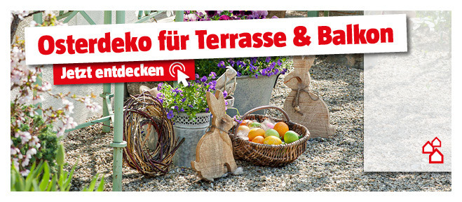 Tipps und Ideen für die Osterdeko für Terrasse und Balkon