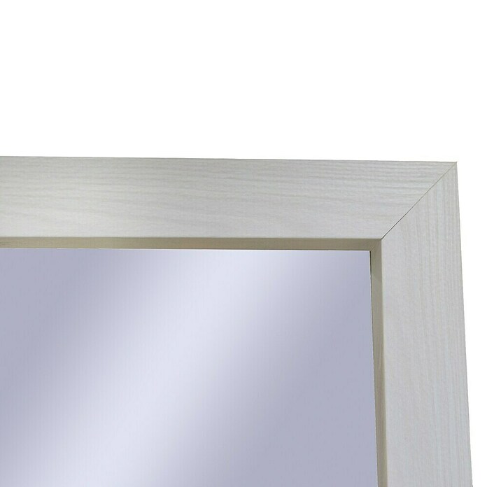 Espejo con marco de madera natural Mauren (49 x 139 cm, Blanco, Madera) | BAUHAUS