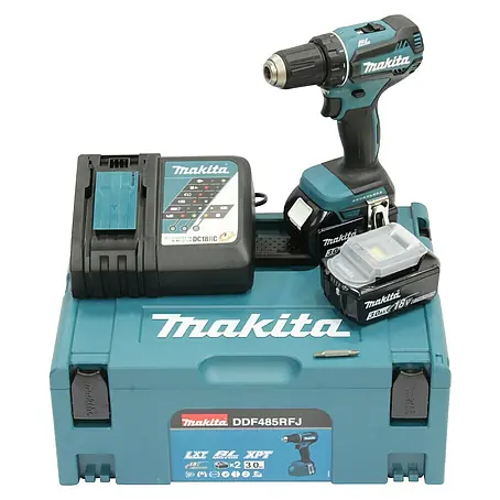 Makita LXT 18V Akku-Bohrschrauber-Set DDF485RFJ