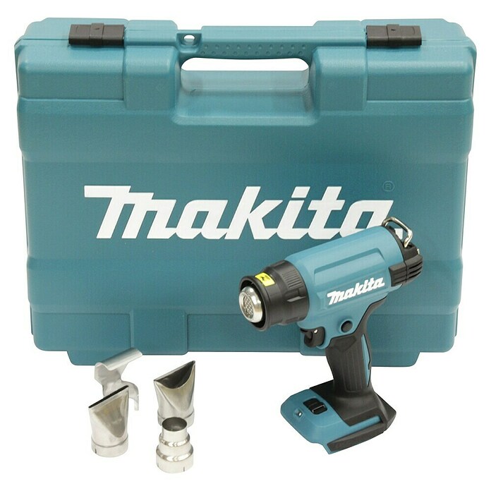 Makita LXT 18V Pistola de aire caliente de batería DHG181ZK (18 V, Sin batería, Rango de temperaturas: 150 °C - 550 °C) | BAUHAUS