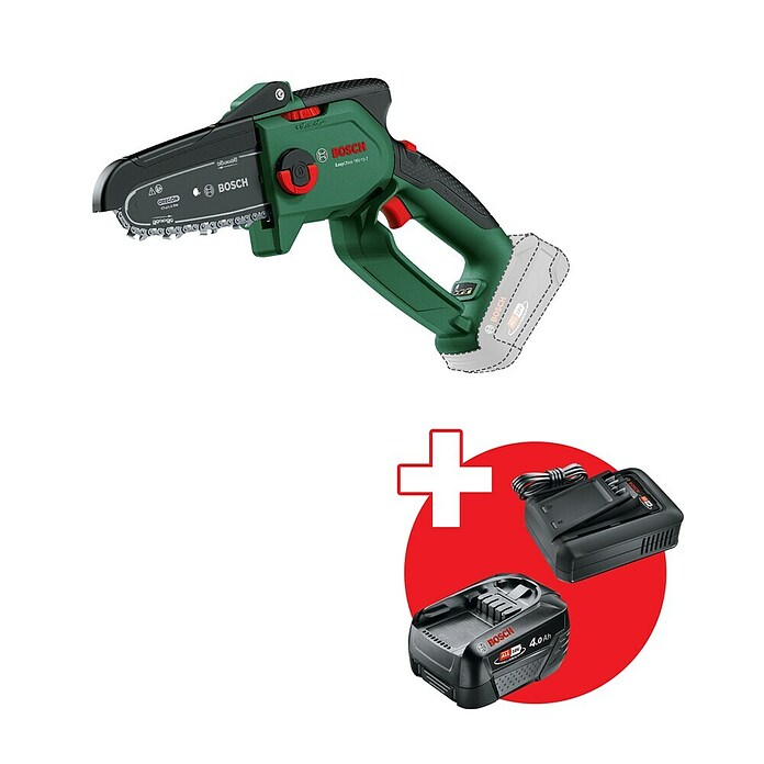 Bosch Power for All 18V Akumulatorska lančana pila EasyChain 18  (18 V, 4 Ah, 1 baterija, Dužina mača: 15 cm) | BAUHAUS