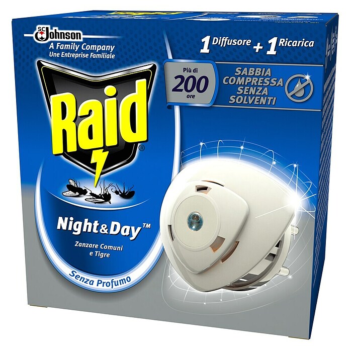 Raid Gel vtičnica Night & Day  (Maksimalna površina pokrivanja: 30 m², 240 h) | 7524 - Insektizide | IAHD - Pflanzenschutz | IAH - Dünger / Pflanzenschutz | IA - Gartenhartware | I - Stadtgarten | BAUHAUS
