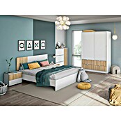 Armario con puertas correderas Ega (L x An x Al: 60 x 140 x 200 cm, Blanco Artik/Natur, Espesor: 15 mm) | BAUHAUS