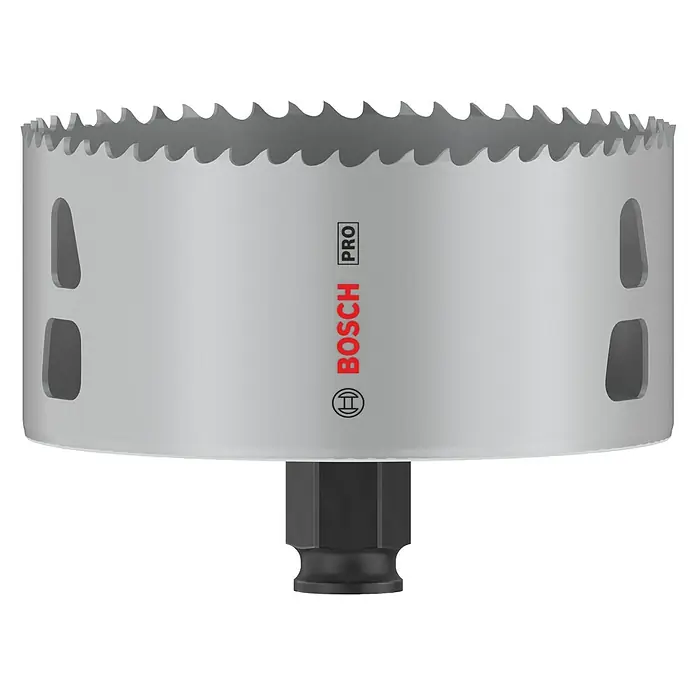 Bosch Lochsäge Pro Multi Material PC Plus - Durchmesser: 102 mm, Stahl - Bosch Pro Lochsäge mit gezahntem Rand zum Bohren präziser Löcher in verschiedene Materialien.