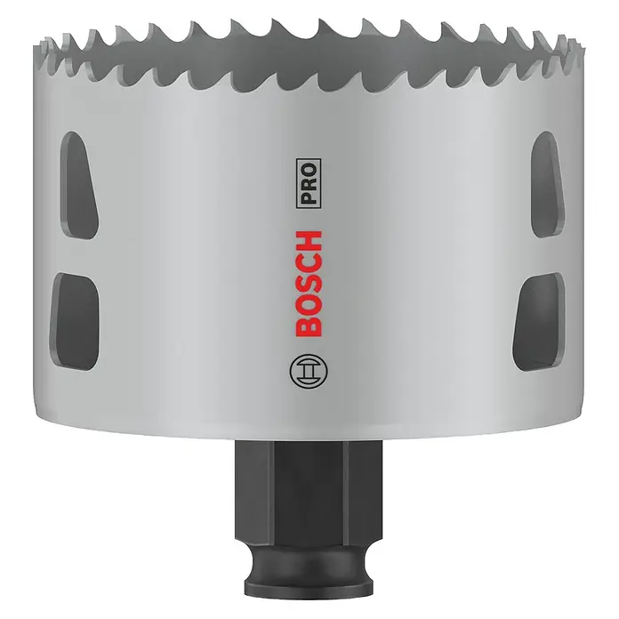 Bosch Lochsäge Pro Multi Material PC Plus - Durchmesser: 73 mm, Stahl - Bosch Pro Lochsäge mit scharfen Zähnen für präzise Schnitte in verschiedenen Materialien.