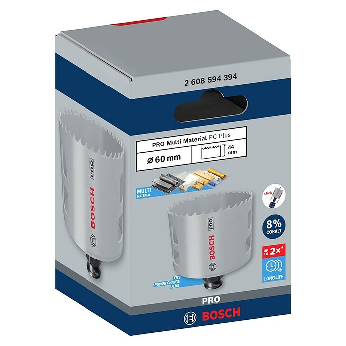 Bosch Lochsäge Pro Multi Material PC Plus (Durchmesser: 60 mm, Stahl) | BAUHAUS