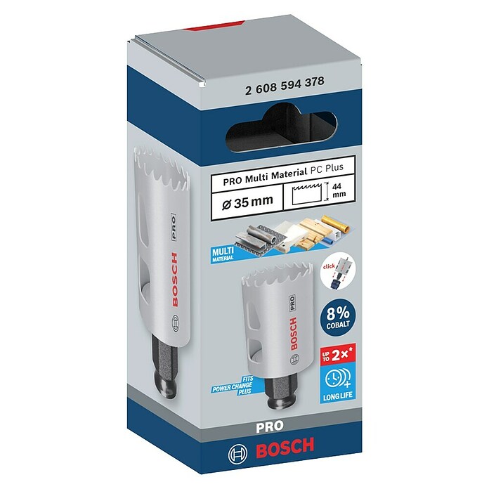 Bosch Lochsäge Pro Multi Material PC Plus (Durchmesser: 35 mm, Stahl) | BAUHAUS