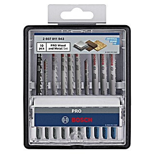 Bosch Stichsägeblatt-Set PRO Wood and Metal (10 -tlg., T-Schaft)