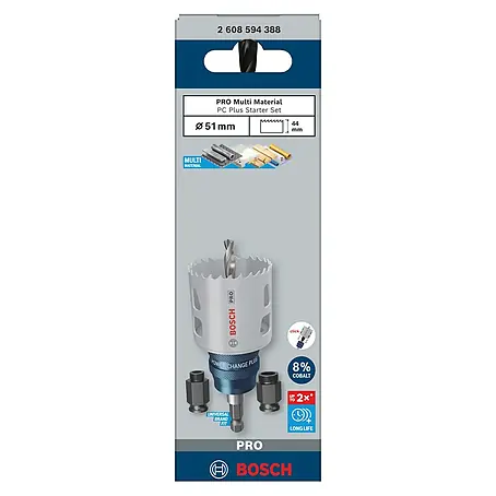 Bosch Professional  Lochsägen-Set Starter-Set PRO Multi Material PC Plus