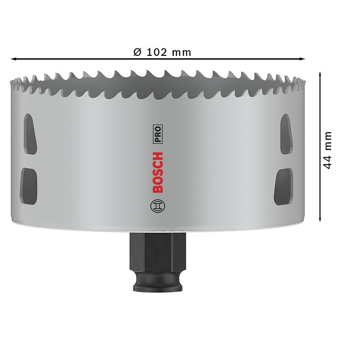 Bosch Kruna za bušenje rupa u drvu BiM Progressor  (Promjer: 102 mm, HSS bimetal) | BAUHAUS