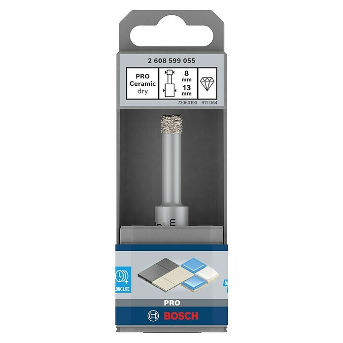 Bosch Tegelboor Pro Ceramic Dry (1 st., Boordiameter: 8 mm) | BAUHAUS