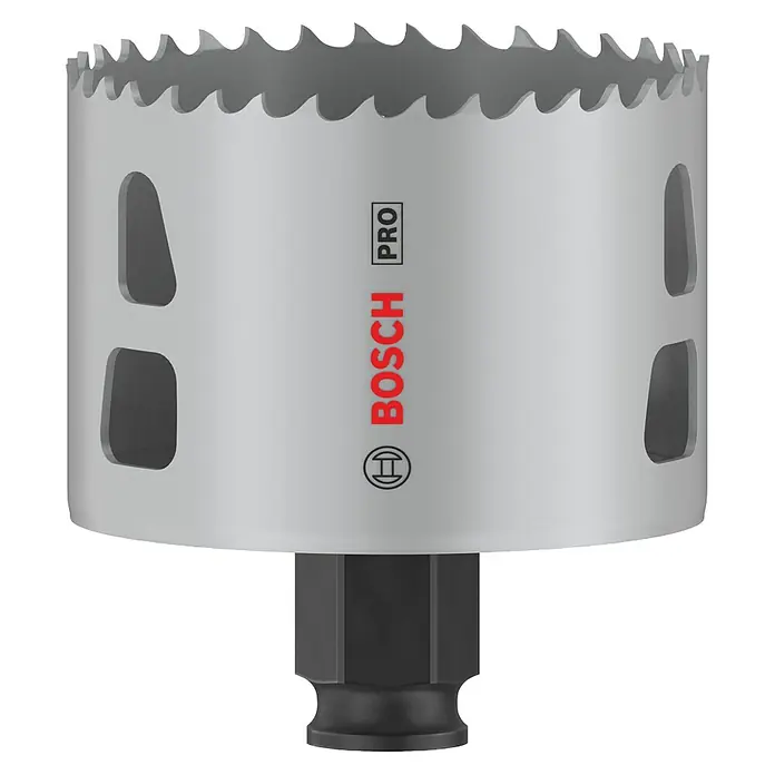Bosch Lochsäge Pro Multi Material PC Plus - Durchmesser: 68 mm, Stahl - Bohrkronenaufsatz von Bosch Pro, ideal zum Bohren großer Löcher. Das robuste Werkzeug ist für den professionellen Einsatz konzipiert.