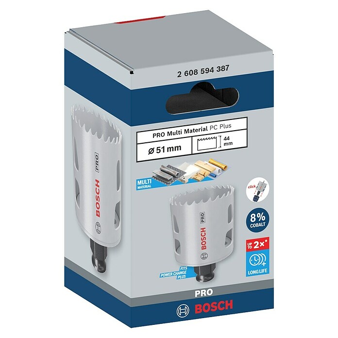 Bosch Sierra de corona BiM Progressor (Diámetro: 51 mm, Acero) | BAUHAUS