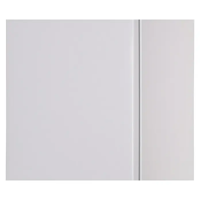 Respekta Kühlschrank Savo - Unterbaugerät, Nutzinhalt Gesamt: 81 l, 55 x 47,5 x 82 cm, Weiß - Hellgraue Schranktür mit dezenter vertikaler Rille.