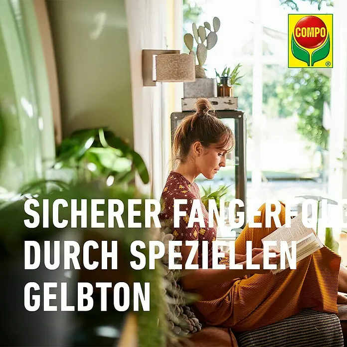 Compo Bio Gelbtafeln - 7 Stk. - COMPO: Gelbe Fallen für sicheren Fangerfolg durch speziellen Gelbton, im häuslichen Umfeld beworben.