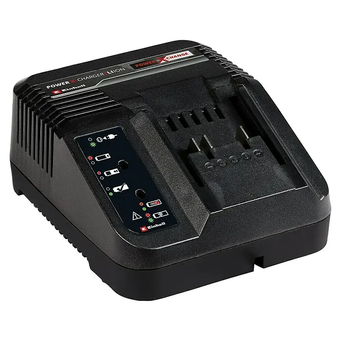 Einhell Power X-Change 18V Akku & Ladegerät Starter-Kit - 18 V, 1 Akku, 5,2 Ah - Nahaufnahme eines Einhell Power X-Charger Li-Ion Akkuladegeräts.