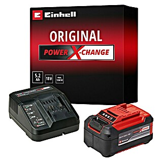 Einhell Power X-Change 18V Akku & Ladegerät Starter-Kit (18 V, 1 Akku, 5,2 Ah)