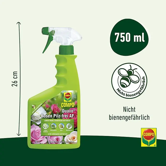 Compo Rosen- & Zierpflanzen-Pilzfrei Duaxo AF - 750 ml online kaufen bei  BAUHAUS
