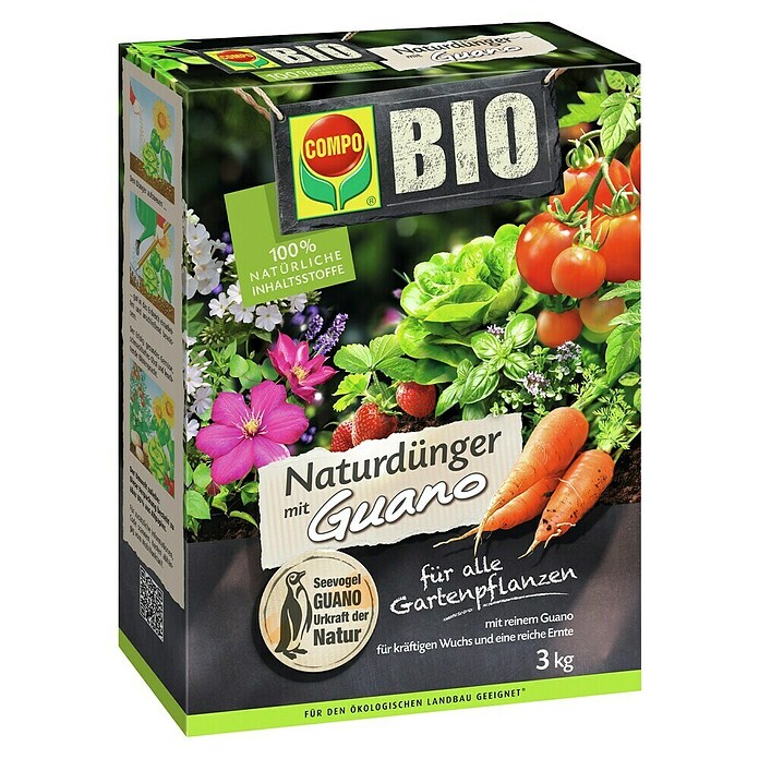 Compo Bio Universaldünger mit Guano (3 kg) | BAUHAUS