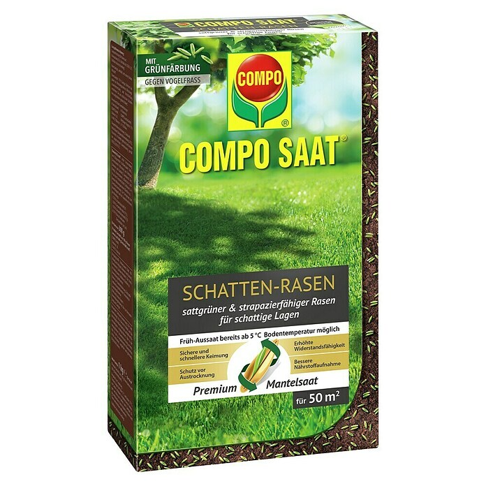 Compo Saat Rasensamen Schattenrasen (1 kg, 50 m²) | BAUHAUS