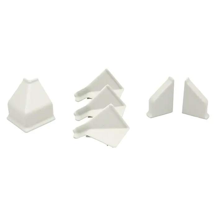 Kantoflex Zubehör-Set - Sand, 6 -tlg. - Weiße Eckenschutz- und Kantenschutz-Sets für Möbel, um Stöße und Kratzer zu vermeiden.