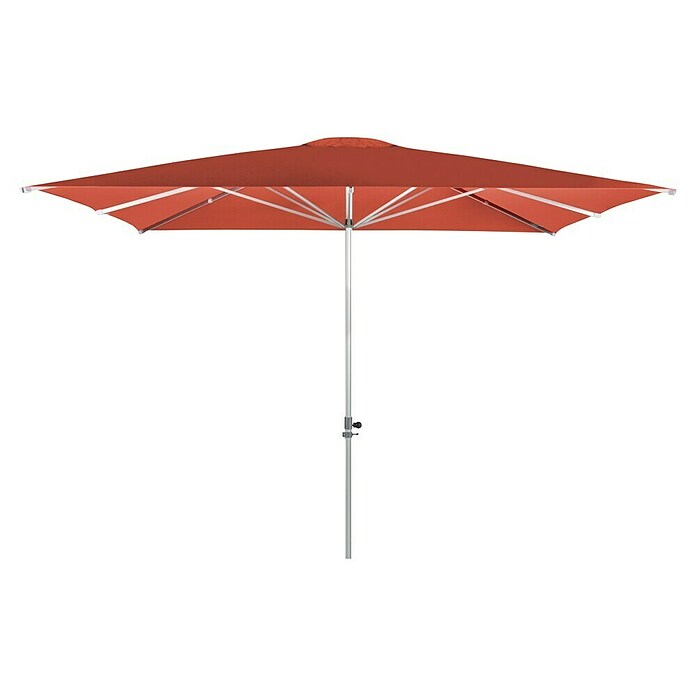 Doppler Alu Expert Sonnenschirm Teleskop  (Terracotta, 350 x 350 cm)