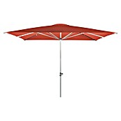 Doppler Alu Expert Sonnenschirm Teleskop  (Terracotta, 350 x 350 cm)