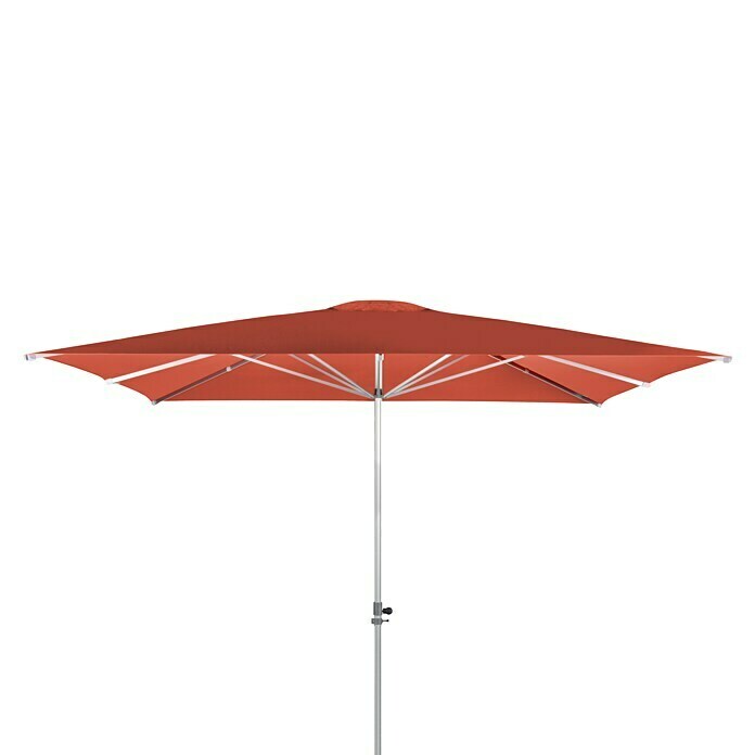 Doppler Alu Expert Sonnenschirm Teleskop  (Terracotta, 350 x 350 cm)