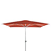 Doppler Alu Expert Sonnenschirm Teleskop  (Terracotta, 350 x 350 cm)