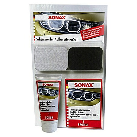 Sonax Scheinwerfer-Aufbereitungs-Set (Geeignet für: Scheinwerfer)