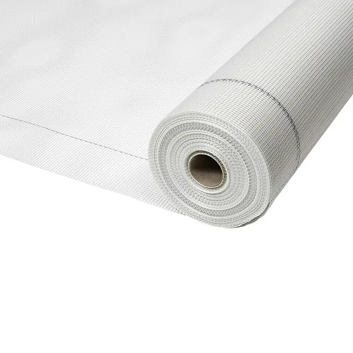 Profi Depot WDVS-Armierungsgewebe - Max. Anwendungsfläche: 55 m² - Eine Rolle weißes Fiberglas-Insektenschutzgitter, ideal für Fenster und Türen, bietet Schutz vor Insekten und sorgt für gute Belüftung.