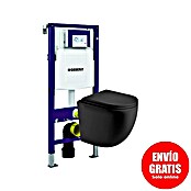 Set WC suspendido UP320 (Volumen de descarga ajustable, Negro, 2 pzs.) | BAUHAUS